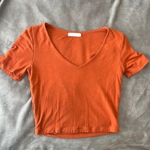 Orange Cropped Tee